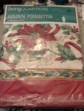 Nwt Poinsettia Tablecloth